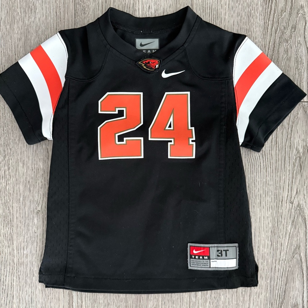 Nike Oregon State Beavers College Football Kids Black Jersey